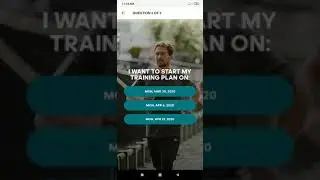 Adidas Runtastic  Training plan - running