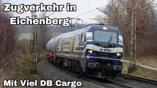 Zugverkehr in Eichenberg von 6.1.23 mit 159,185,114 etc...