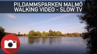 Pildammsparken Malm&ouml; - Ходьба по Швеции Видео - Медленное телевидение - 4K 60fps