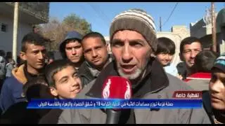 حملة فزعة توزع مساعدات اغاثية في احياء الكرامة 19 وشقق الخضراء والزهراء والقادسية الاولى