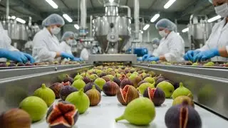 Fig Juice Factory Process | Fresh  Juice Making Machine | Satisfying Food Processing (Office Video)