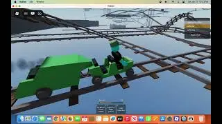 Roblox: Cart Ride Around Nothing solo win in my private server for 2nd half mini cart no skipping!