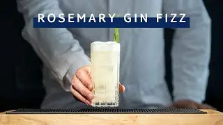 Rosemary Gin Fizz cocktail | the sun of Majorca