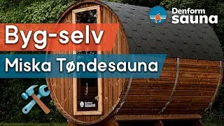 S&aring;dan samler du en Miska T&oslash;ndesauna i Thermowood fra Denform