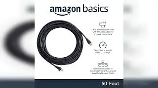 Review: Amazon Basics RJ45 Cat-6 Ethernet Patch Cable, 1Gpbs Transfer Speed, Gold-Plated Conne...