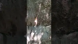 Alex Megos doing the first and famous hard move of 
