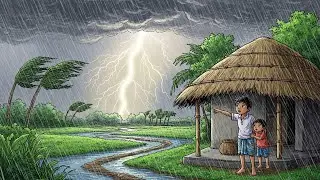 বৃষ্টির দিনের সেই সোনালী শৈশব  | Rain in Village Life Story...!!