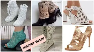 Outstanding fashionable women's fashion crochet shoes knitting patterns