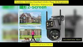 6K 9Mp Hd Ip Camera Outdoor Three-Lens External Wifi Camera 4K 8Mp Dual Screen