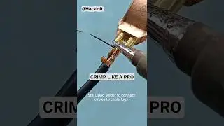 DIY Cable Lug Hack &ndash; Strong Crimp, No Solder#DIY #ElectricalHack #NoSolder #CableLug #WiringTips