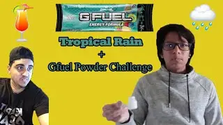 Trying FaZe Rain's Gfuel Flavor (Tropical Rain + Gfuel Powder Challenge)