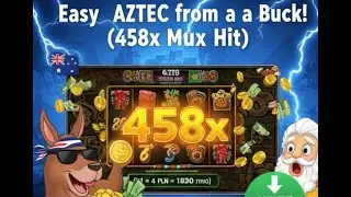 MASSIVE AZTEC POKIE WIN! 🇦🇺 $1 Stake to $458 Payout!
