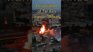 AI: Devastation in Tel Aviv: Aftermath of Iranian Missile Strikes#telaviv #iranvsisrael #cnn #bbc