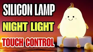 Cute Rechargeable Silicone Pear Night Lamp With Touch Control Lights | Multicolor Led Lamp