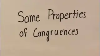 Basic Properties of Congruence