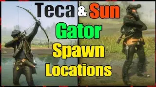 Как получить легендарных аллигаторов | Места появления аллигаторов Teca и Sun Gator в Red Dead On...