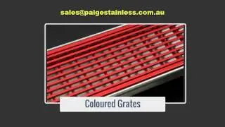 Coloured Shower Grates by Paige Stainless