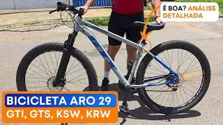 Bicicleta Aro 29 Vale a Pena? GTI GTS KSW KRW em Alumínio com Freio a Disco | Análise Completa