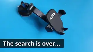 Car phone holder with a unique bent arm design