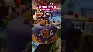 Lakers Basketball designer Cake #cake #trending #pastryparlorkothanur #bangalore #gifts #plants