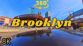 Sunny Summer Drive Down Flatbush [Brooklyn] 360° VR 8k (POV)