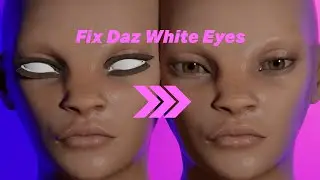 How to Fix White Daz Eyes in Blender (obj or fbx import)