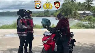 PERSONEL DITSAMAPTA POLDA MALUKU UTARA MELAKSANAKAN KEGIATAN PATROLI DIALOGIS/HIMBAUAN