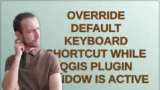 Gis: Override default keyboard shortcut while QGIS plugin window is active