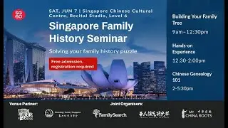 Family History Seminar: 5-Early Immigration, Birth, Death Records by Clara Poh, Archivist, NAS