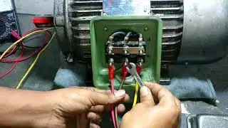 Three phase motor reverse & froward connection -Motor electrical terminal.