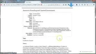 Creating a Zotero Report and Saving as HTML File