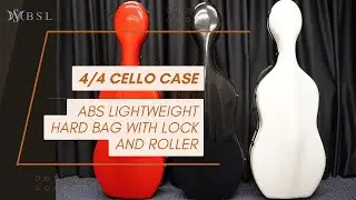 BSL 4/4 Full Size Cello Case ABS Lightweight Hard Bag With Lock And Roller