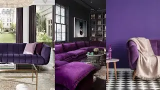 Stylish Purple Sofa Ideas. Purple Sofa Design for Living Room.