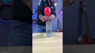 Hydrogen Gas Balloon at Home || Amazing Tricks Science Experiment  #shorts #youtubeshorts #science
