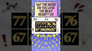 Don't miss a single beat! 🎤 #SayTheWordOnBeat Challenge #shorts