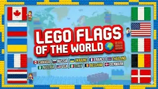 Building a LEGO World Flag Collection - 11 Country Flags in 5 Minutes | LEGO Easy Build Ideas