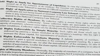 Rights of Company Members