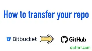 How To Import Repository From BitBucket To Github Preserve Commit History
