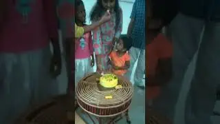 birthday cake cutting video in slow motion