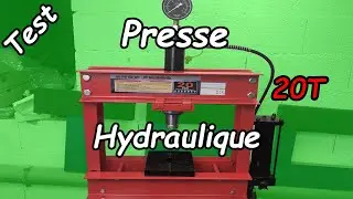 Test Presse hydraulique 20T action aux pieds pour avoir les mains libres🙌