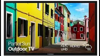 Furrion Aurora 55-Inch Outdoor TV &ndash; 4K UHD Partial Sun LED TV for Patios, Weatherproof with HDR