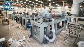 Waste Plastic Film Woven bag Dryer Squeezing Pelletizer Production and Shipping Process
