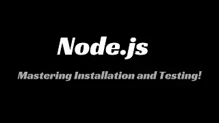 Node.js Installation & Testing: Beginner's Guide 📥 #NodeJS #BackendDev