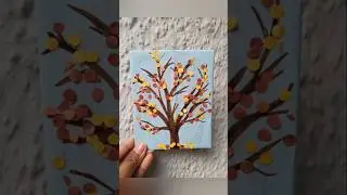 Easy Paper Craft Idea /Paper Tree 🌳Decoration Idea #wallhanging #ytshorts #shortsfeed