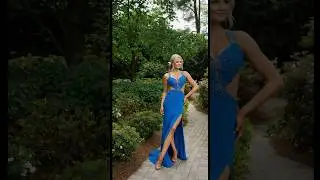 Custom prom dress with JOVANI and Miss Americas Teen