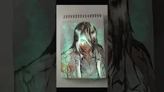 eren yager drawing+glow art 🗿💖 || attack on titan || #attackontitan #anime #drawing #viral #short