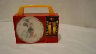 Disney Wind Up Musical Clock Radio Toy