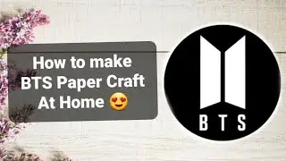 How to make BTS school supplies / BTS paper craft ideas easy / BTS Fan gifts / DIY BTS craft |
