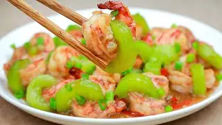 What will you do with Shrimp and Cucumber | Stir Fried Shrimps with Cucumber Recipe | V Taste