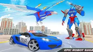 Futuristic City Battle Falcon Robot Car Transforming | Android iOS Gameplay